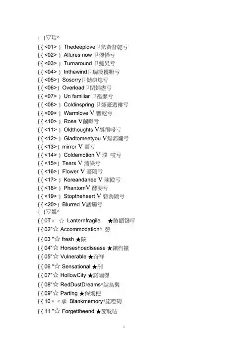 女王范英文网名汇编