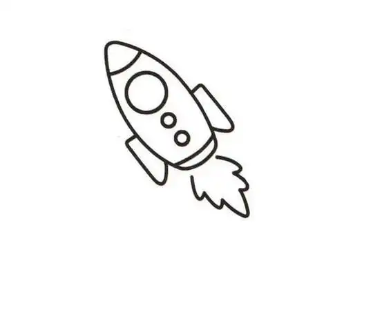 神舟五号的火箭简笔画