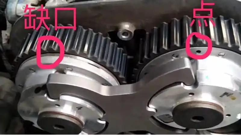 福特福睿斯正时图凸轮轴位置怎么对